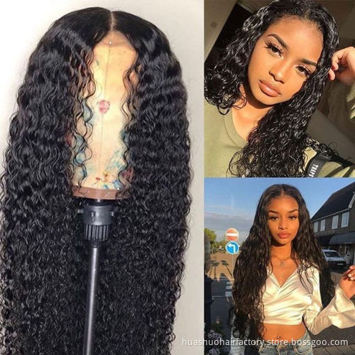 Huashuo Hair Highest Discounts Brazilian Human Hair Bundles Fast Shipping Loose Deep Wave Wholesale Virgin Hair Vendors Frontal